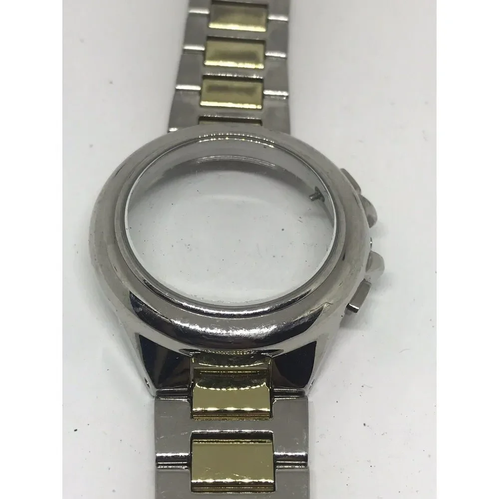 Michael Kors Watch Bracelet Links Case Use For Parts Used Band Z257 20mm Twotone